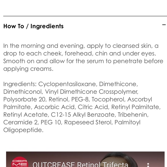 NIB Dermelect Outcrease Retinol Trifecta Serum - Picture 6 of 15